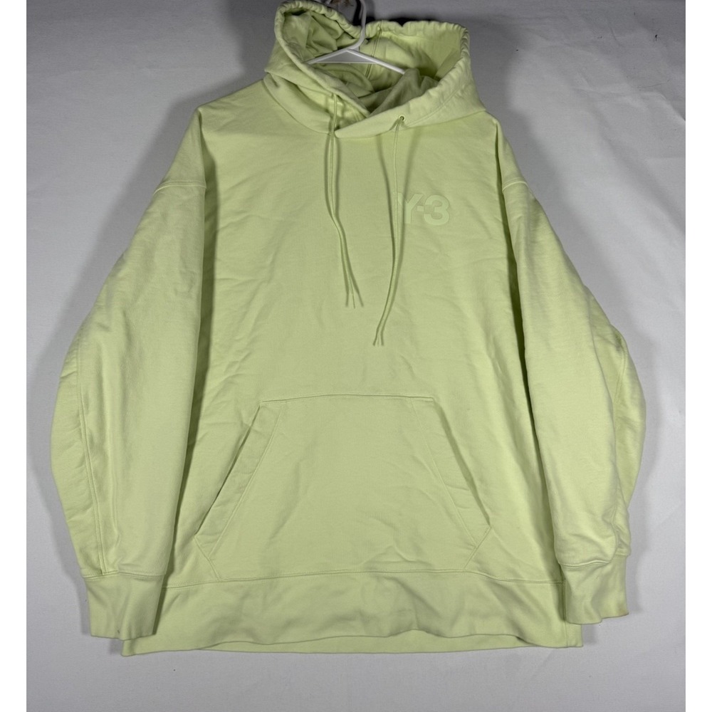 Y-3 Yohji Yamamoto Adidas Classic Men's Oversized Hoodie Mens Large Yellow Green